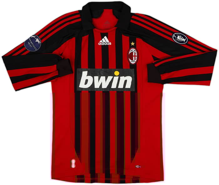 2007-08 AC Milan Home L/S Shirt Ronaldo #99 - 6/10 - (M)
