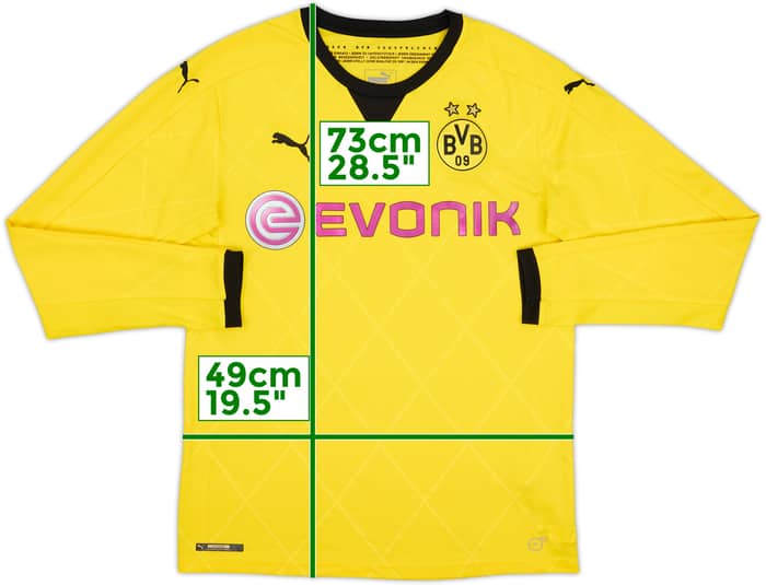 2015-16 Dortmund European Home L/S Shirt - 9/10 - (M)