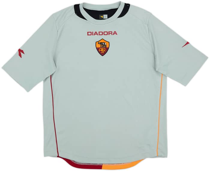 2006-07 Roma Diadora Training Shirt - 8/10 - (L)