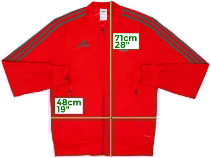 2018-19 Bayern Munich adidas Track Jacket - 7/10 - (S)