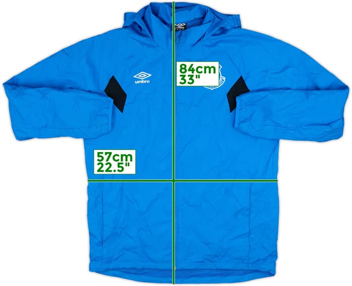 2018-19 Everton Umbro Hooded Rain Jacket - 8/10 - (L)