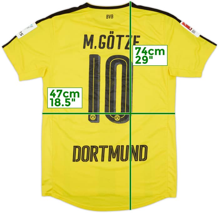 2016-17 Borussia Dortmund Home Shirt Gotze #10 - 6/10 - (M)