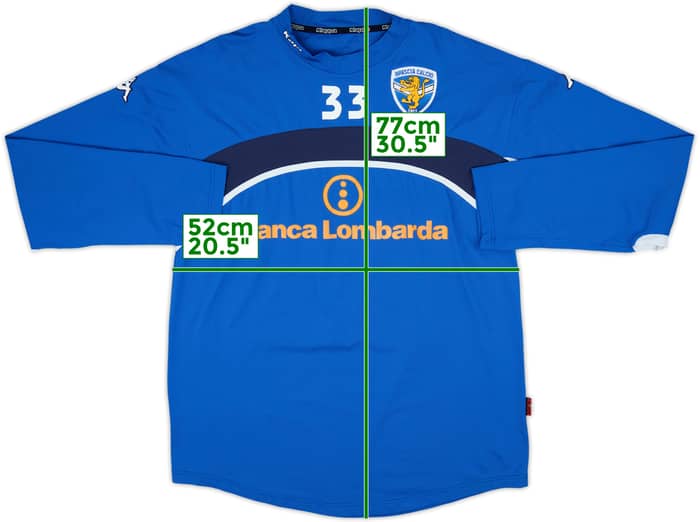2004-05 Brescia Kappa Player Issue Training L/S Shirt #33 - 7/10 - (XL)