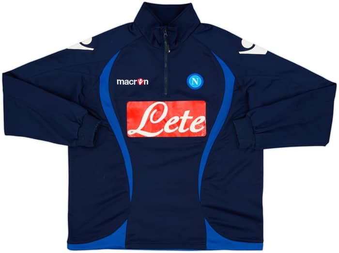2012-13 Napoli Macron 1/4 Zip Drill Top - 5/10 - (L)