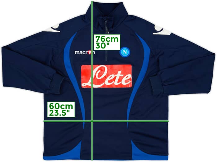 2012-13 Napoli Macron 1/4 Zip Drill Top - 5/10 - (L)