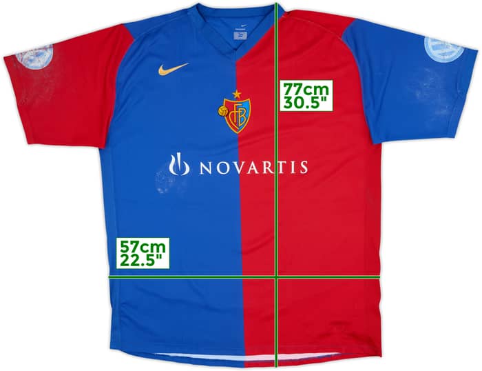 2006-08 FC Basel Home Shirt - 5/10 - (XL)