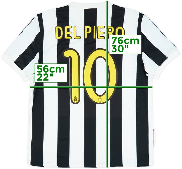 2009-10 Juventus Home Shirt Del Piero #10 - 8/10 - (L)