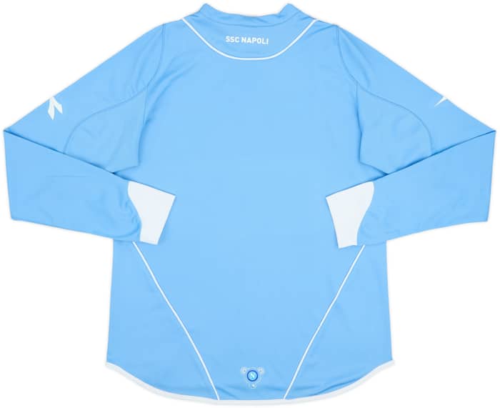 2007-08 Napoli Home L/S Shirt - 6/10 - (S)