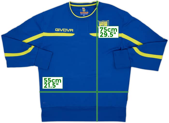 2018-19 Chievo Verona Givova Sweat Top - 7/10 - (XXL)