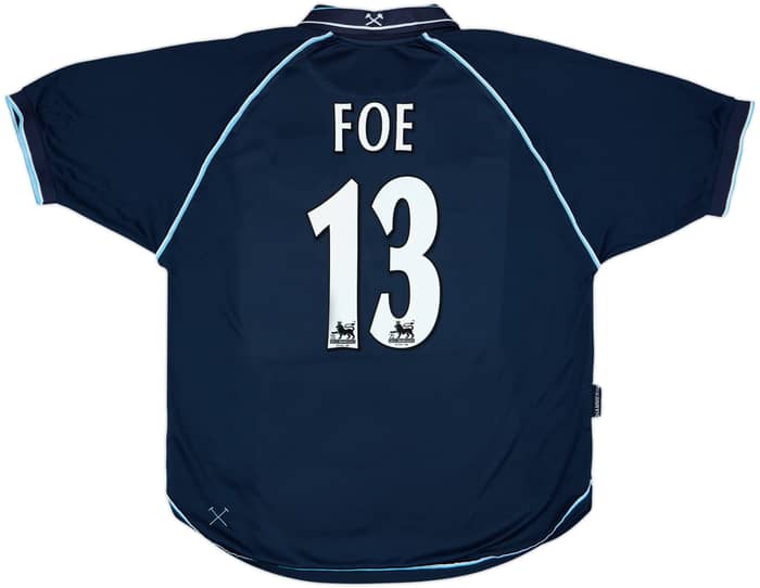 1999-01 West Ham Third Shirt Foe #13 - 8/10 - (XL)