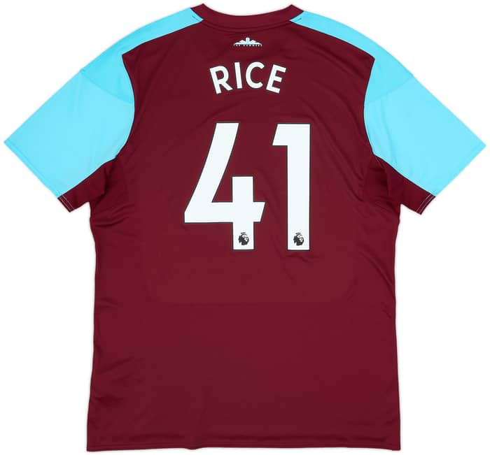 2017-18 West Ham Home Shirt Rice #41 - 8/10 - (XL)