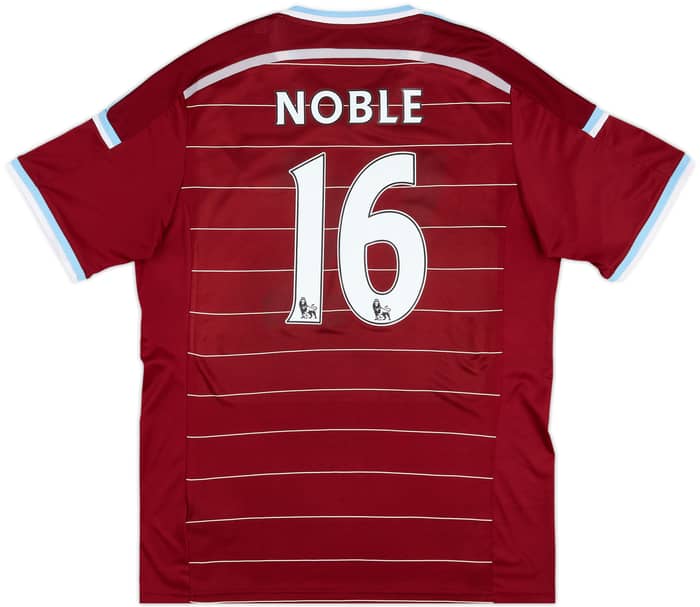 2014-15 West Ham Home Shirt Noble #16 - 9/10 - (XL)