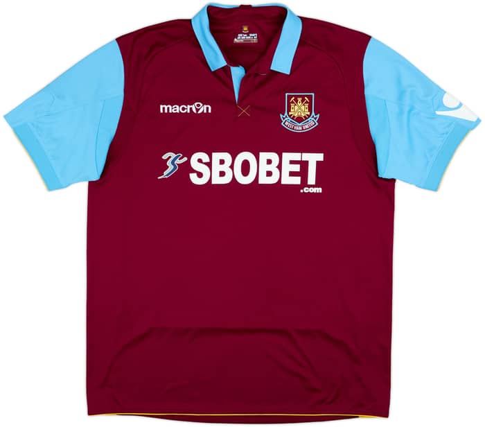 2010-11 West Ham Home Shirt Noble #16 - 9/10 - (XL)