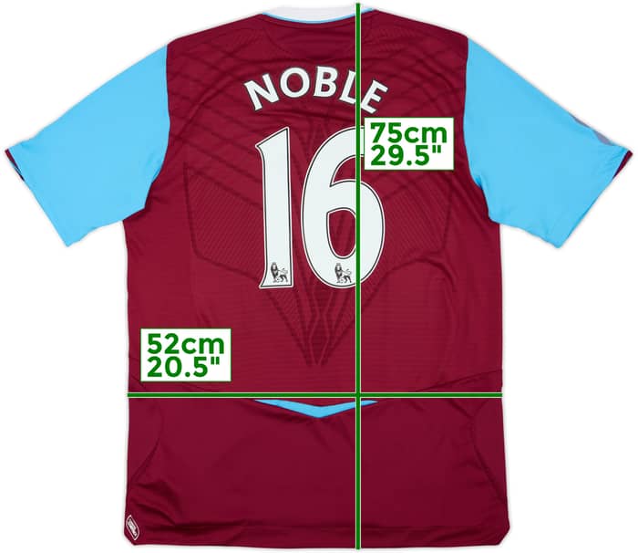 2008-09 West Ham Home Shirt Noble #16 - 8/10 - (L)