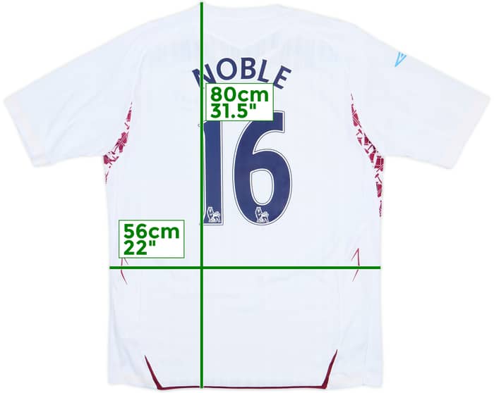 2007-08 West Ham Away Shirt Noble #16 - 5/10 - (L)