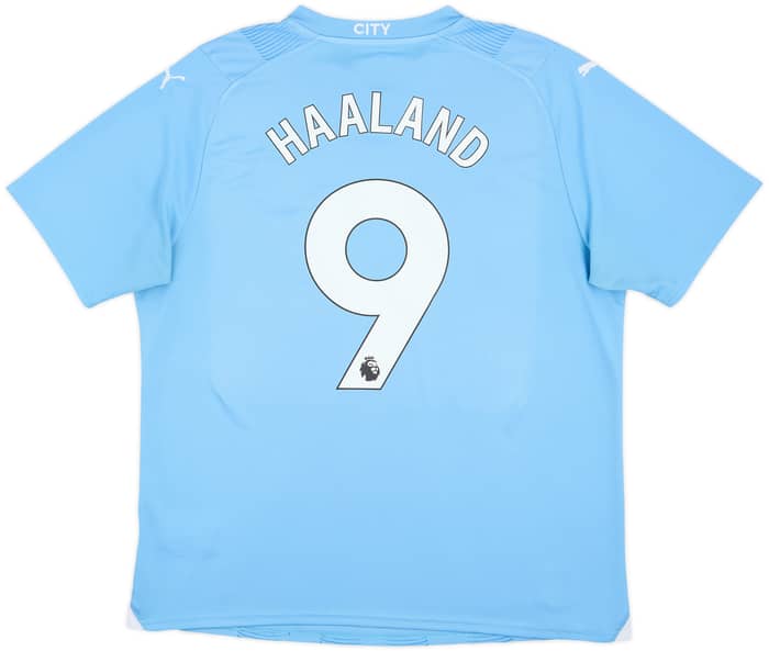 2023-24 Manchester City Home Shirt Haaland #9 - 8/10 - (M)