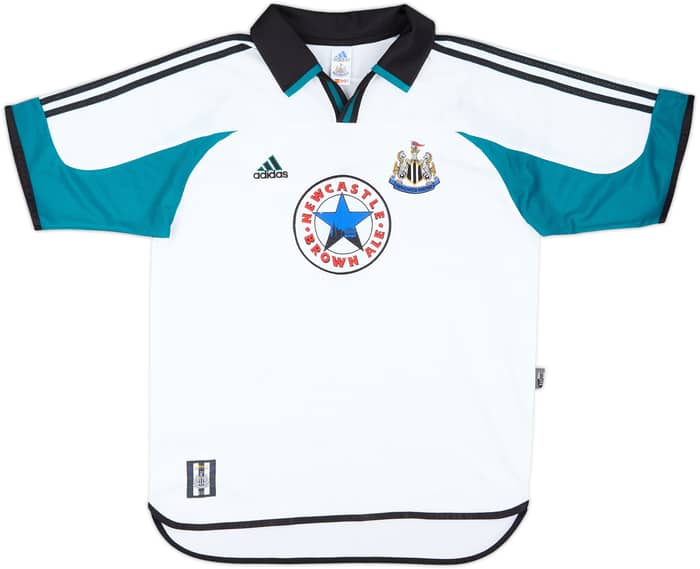 1999-00 Newcastle Away Shirt Shearer #9 - 9/10 - (L)