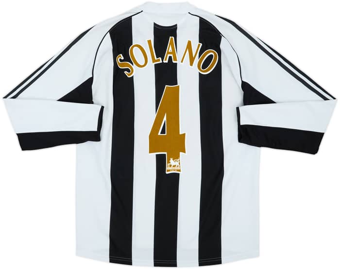 2005-07 Newcastle Home L/S Shirt Solano #4 - 7/10 - (M)