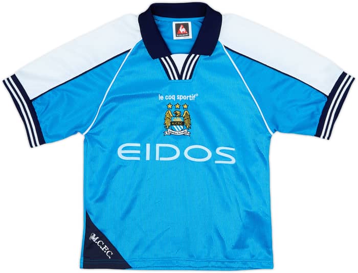 1999-01 Manchester City Home Shirt - 8/10 - (S.Boys)