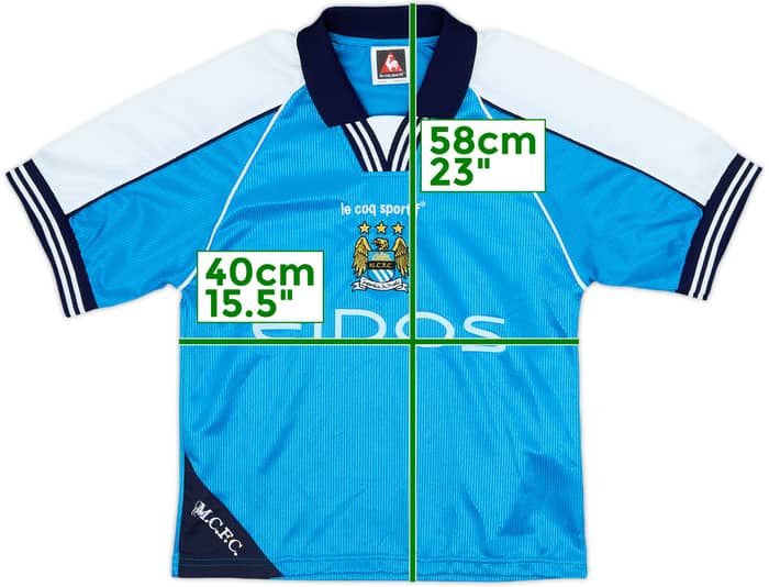 1999-01 Manchester City Home Shirt - 8/10 - (S.Boys)