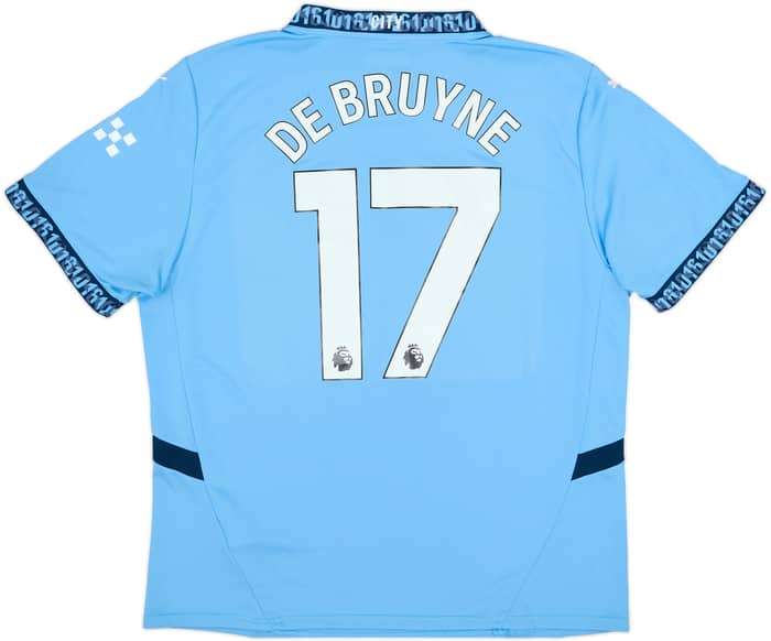 2024-25 Manchester City Home Shirt De Bruyne #17 - 9/10 - (XL)