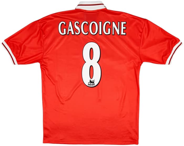 1998-99 Middlesbrough Home Shirt Gascoigne #8 - 8/10 - (L)