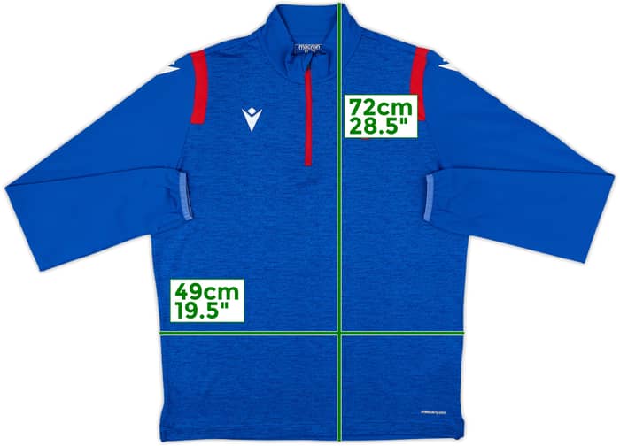 2020-21 Reading Macron 1/4 Zip Drill Top - 7/10 - (XL.Boys)