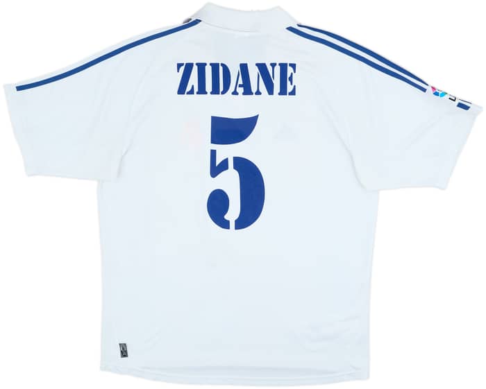 2001 Real Madrid Home Shirt Zidane #5 - 6/10 - (XL)
