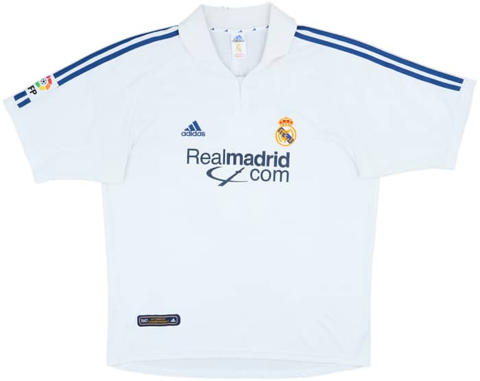 2001 Real Madrid Home Shirt Zidane #5 - 6/10 - (XL)