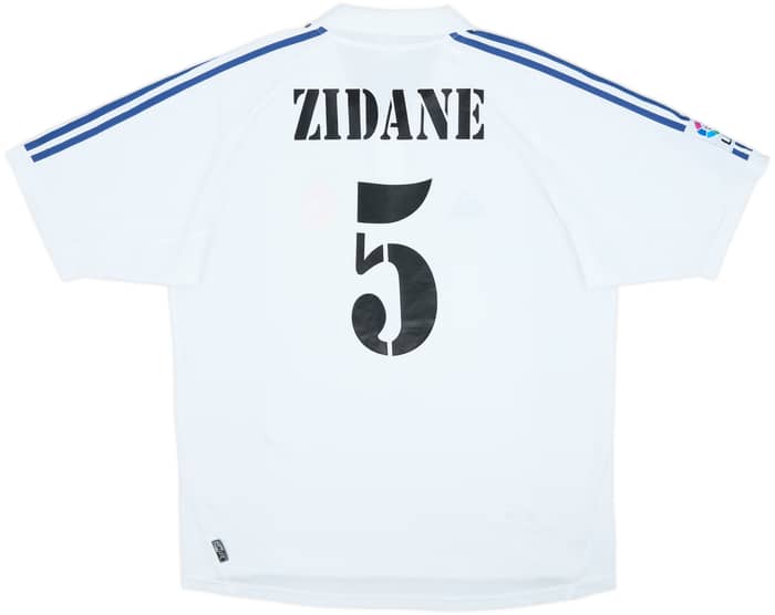 2001 Real Madrid Home Shirt Zidane #5 - 6/10 - (XL)