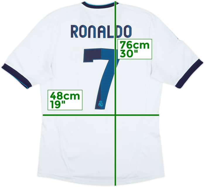 2012-13 Real Madrid Home Shirt Ronaldo #7 - 6/10 - (M)