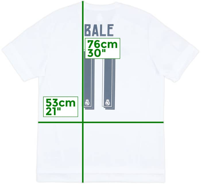 2015-16 Real Madrid Home Shirt Bale #11 - 8/10 - (S)