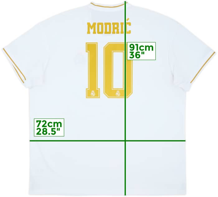 2019-20 Real Madrid Home Shirt Modric #10 - 8/10 - (3XL)