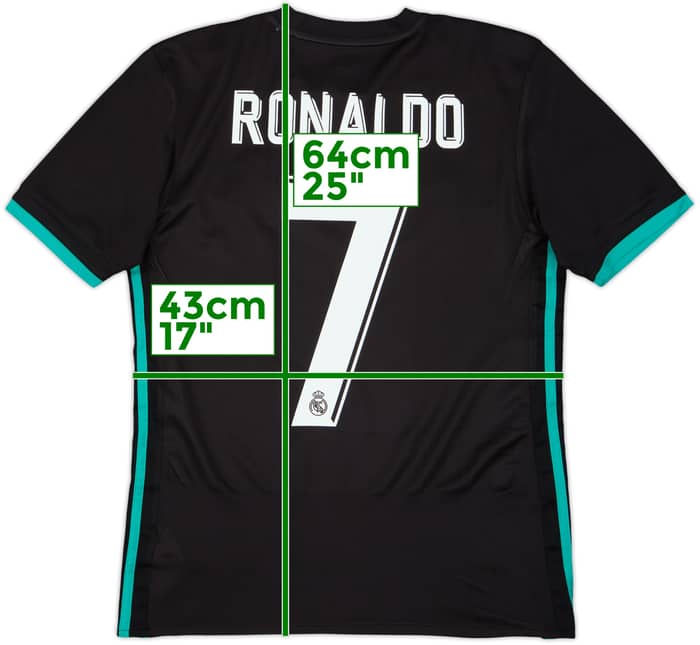 2017-18 Real Madrid Away Shirt Ronaldo #7 - 8/10 - (XS)