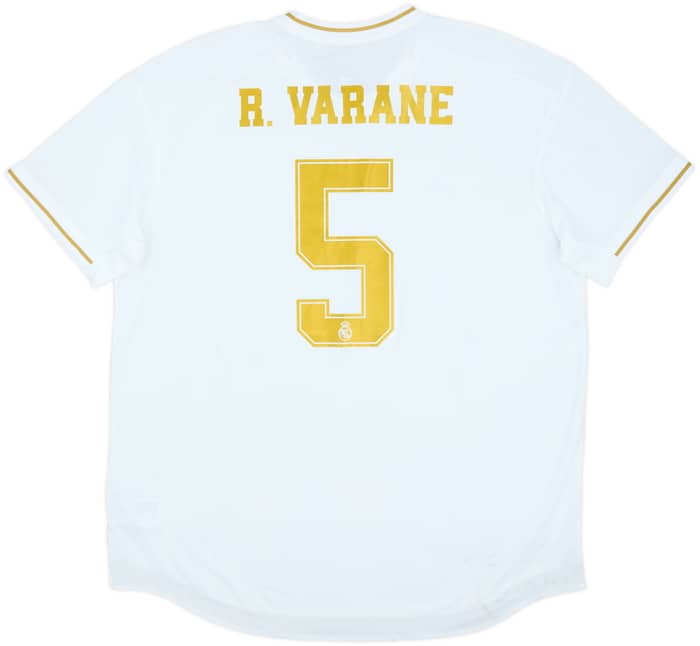2019-20 Real Madrid Authentic Home Shirt R. Varane #5 (XXL)