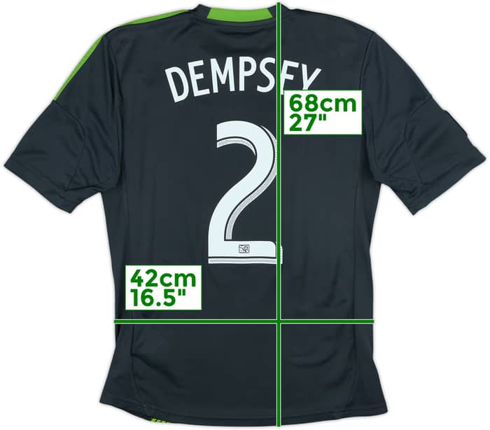 2013-14 Seattle Sounders Away Shirt Dempsey #2 - 8/10 - (M)