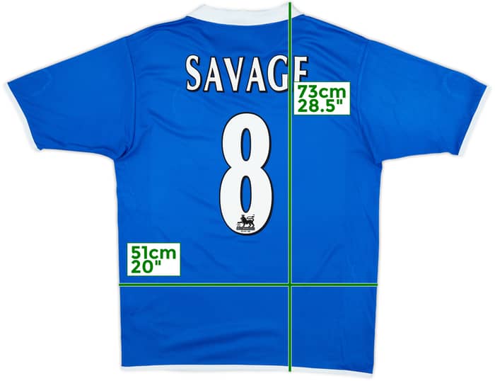 2004-05 Birmingham Home Shirt Savage #8 - 6/10 - (M)