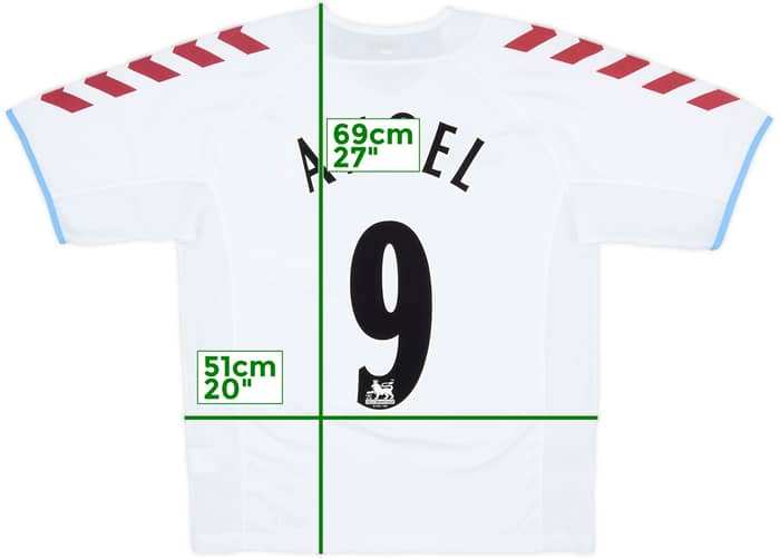 2004-05 Aston Villa Away Shirt Angel #9 - 7/10 - (S)