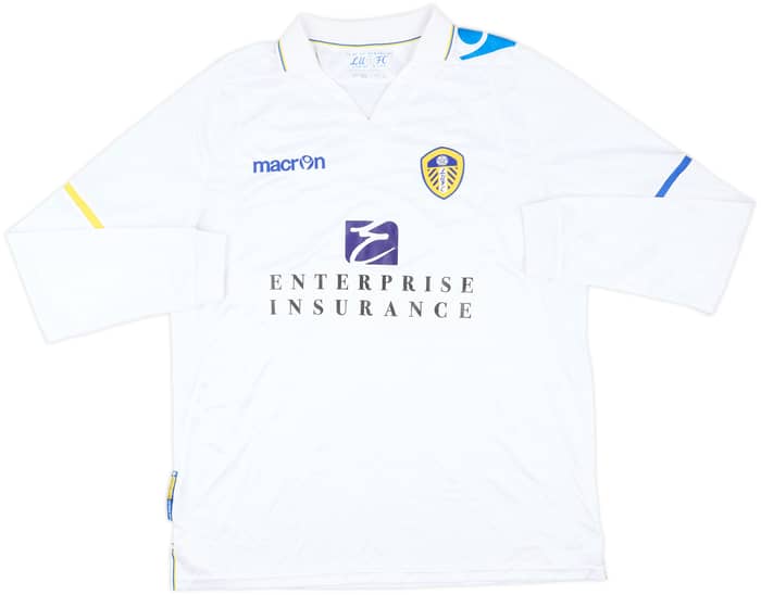 2011-12 Leeds United Home L/S Shirt - 8/10 - (L)