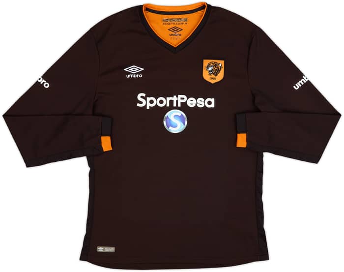 2016-17 Hull City Away L/S Shirt Robertson #3 - 9/10 - (L)