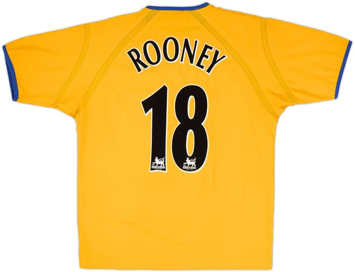 2003-04 Everton Away Shirt Rooney #18 - 8/10 - (XL)