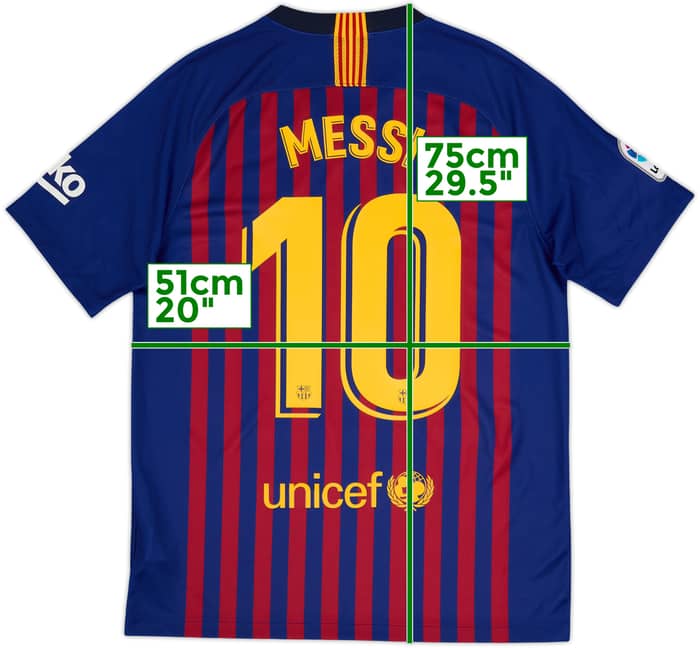 2018-19 Barcelona Camiseta Local Messi #10 - 9/10 - (M)