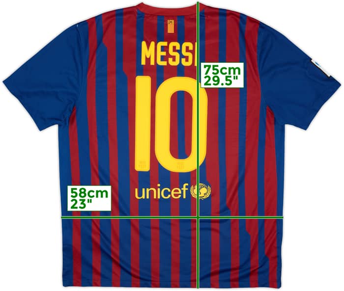 2011-12 Barcelona Camiseta Local Messi #10 - 6/10 - (XL)