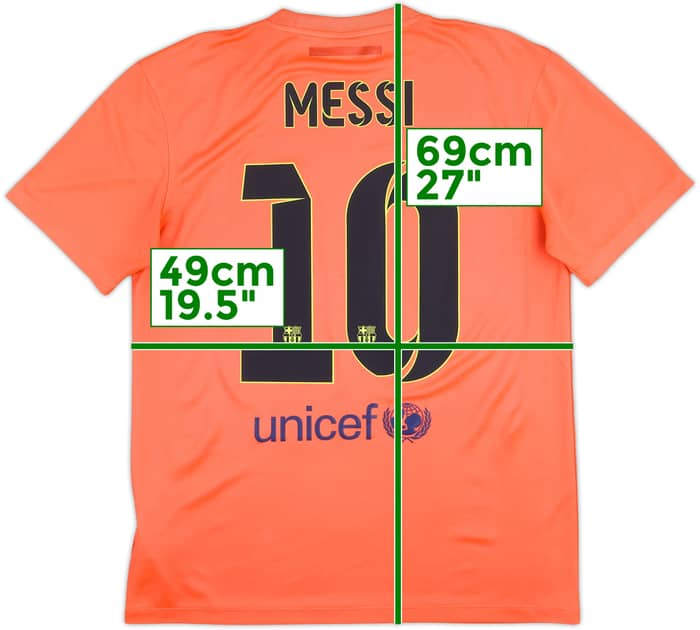 2014-15 Barcelona Basic Away Shirt Messi #10 - 10/10 - (M)