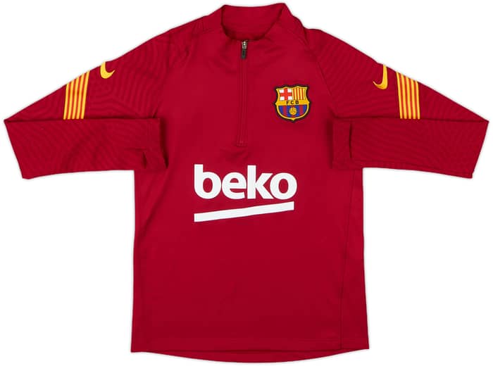 2020-21 Barcelona Nike 1/4 Zip Drill Top - 7/10 - (S.Boys)