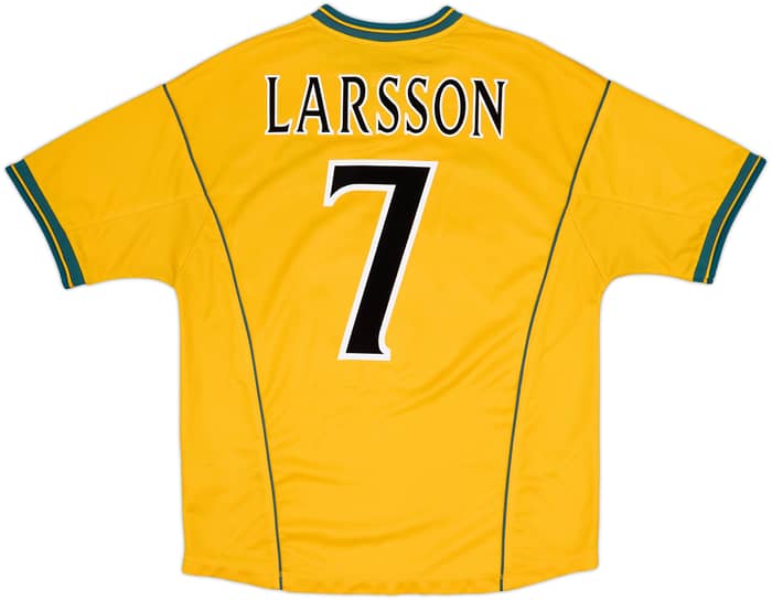 2000-02 Celtic Away Shirt Larsson #7 - 6/10 - (L)