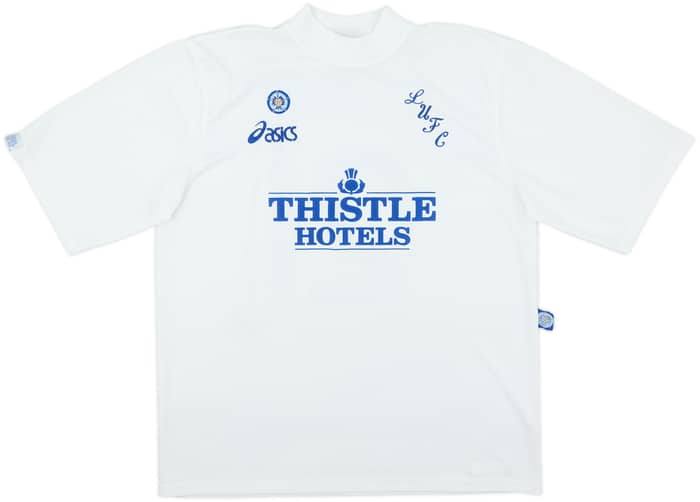 Camiseta de local del Leeds United 1995-96 Yeboah #21 - 9/10 - (XL)