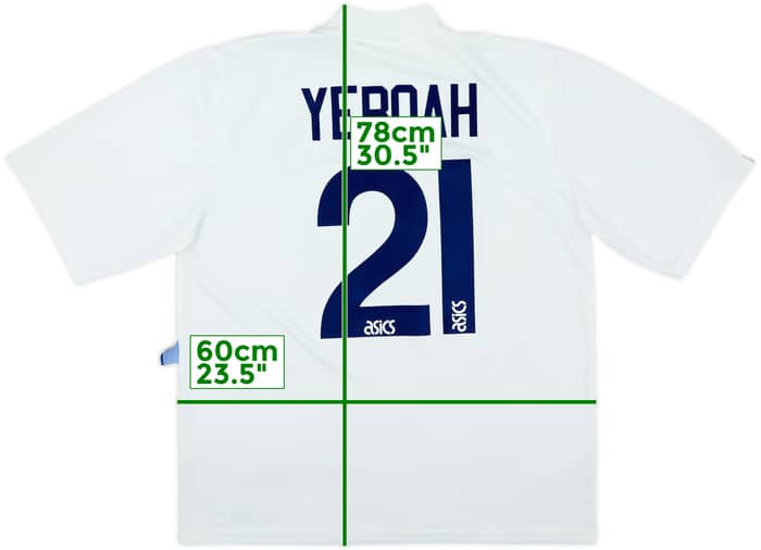 Camiseta de local del Leeds United 1995-96 Yeboah #21 - 9/10 - (XL)
