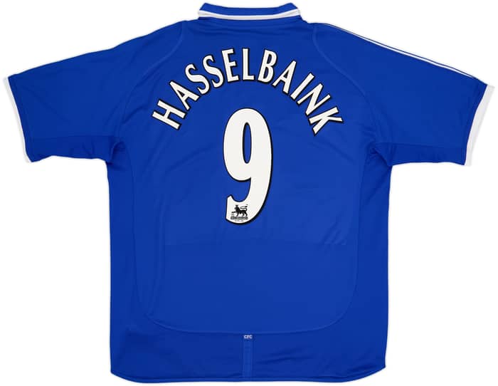 2001-03 Chelsea Home Shirt Hasselbaink #9 - 8/10 - (XL)
