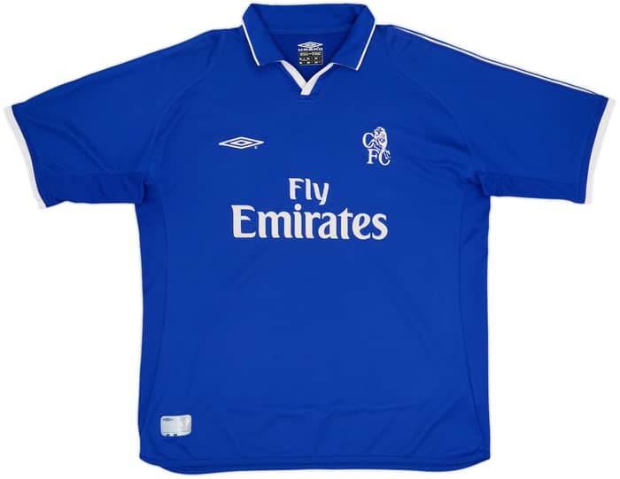 2001-03 Chelsea Home Shirt Hasselbaink #9 - 8/10 - (XL)